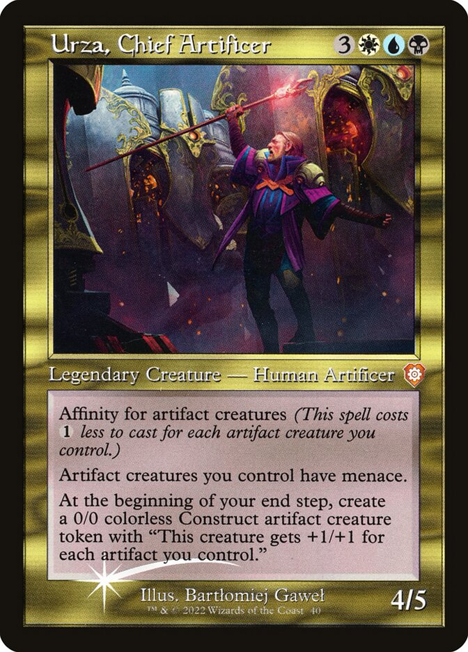 Urza, Chief Artificer BRC-40 The Brothers' War Commander Magic card