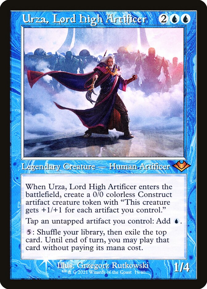 Urza, Lord High Artificer H1R-11 Modern Horizons 1 Timeshifts Magic card