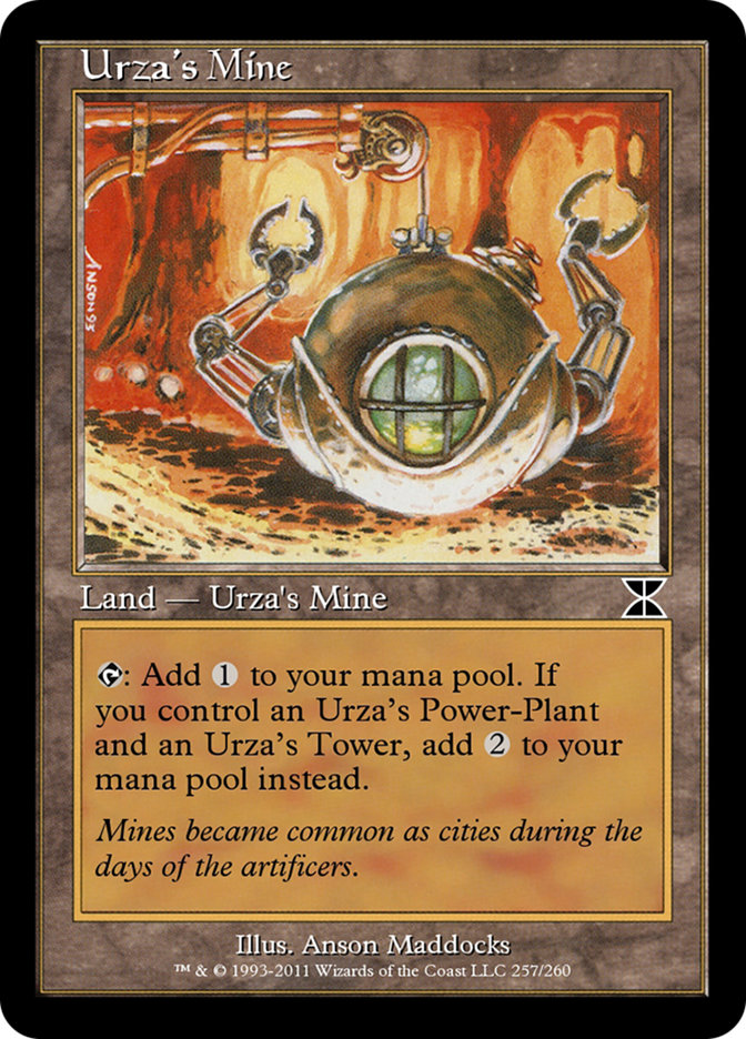 Urza's Mine ME4-257C Masters Edition IV Magic card