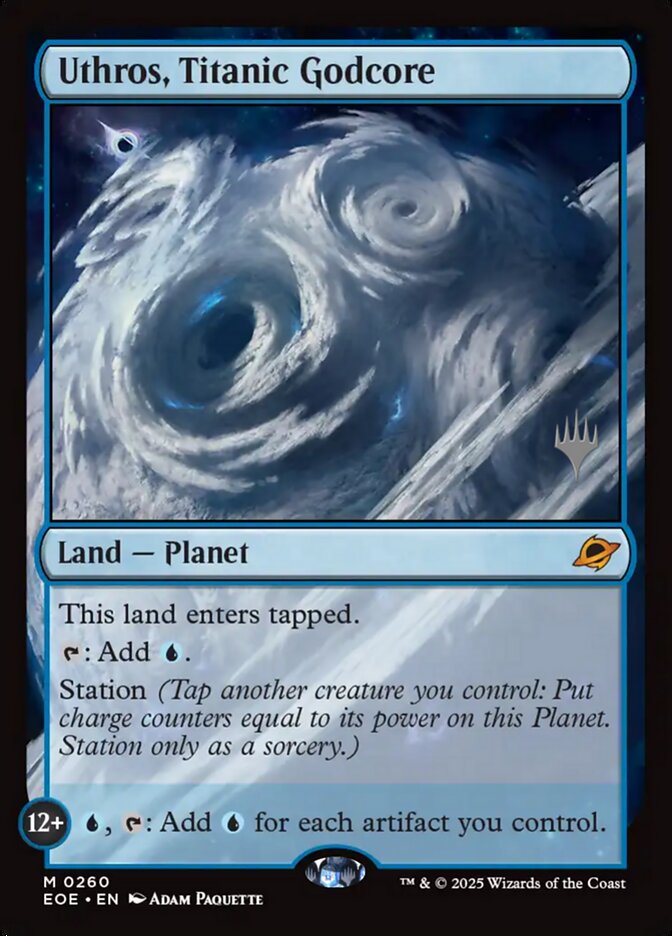 Uthros, Titanic Godcore PEOE-260P Edge of Eternities Promos Magic card