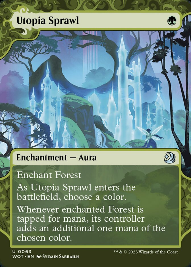 Utopia Sprawl WOT-63 Wilds of Eldraine: Enchanting Tales Magic card