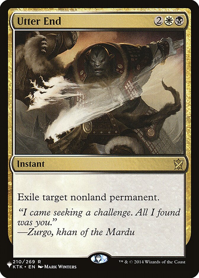 Utter End PLST-KTK-210 The List Magic card