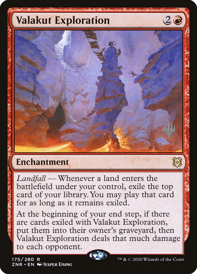 Valakut Exploration PZNR-175P Zendikar Rising Promos Magic card