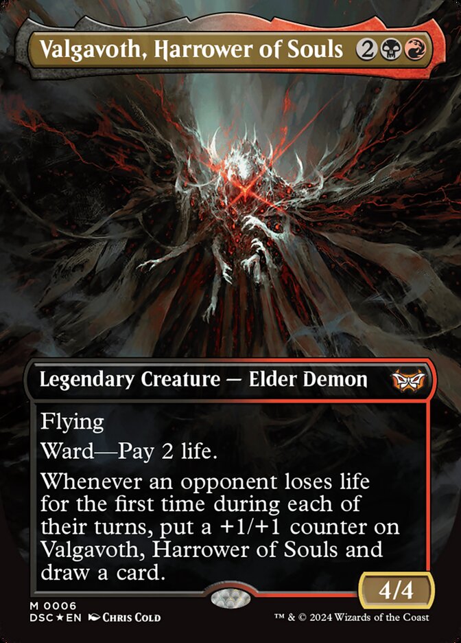 Valgavoth, Harrower of Souls DSC-6 Duskmourn: House of Horror Commander Magic card