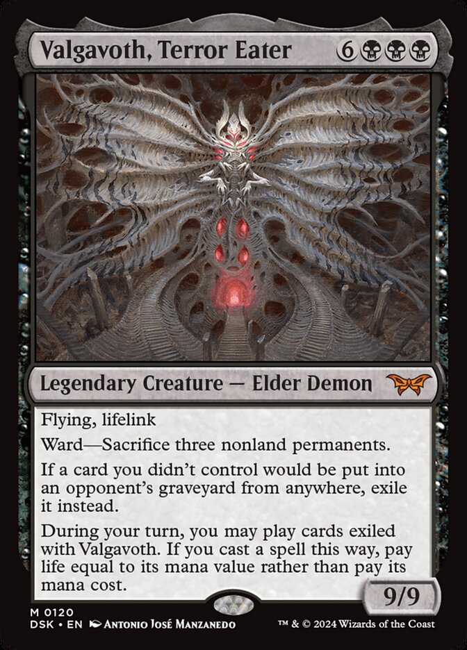 Valgavoth, Terror Eater DSK-120 Duskmourn: House of Horror Magic card