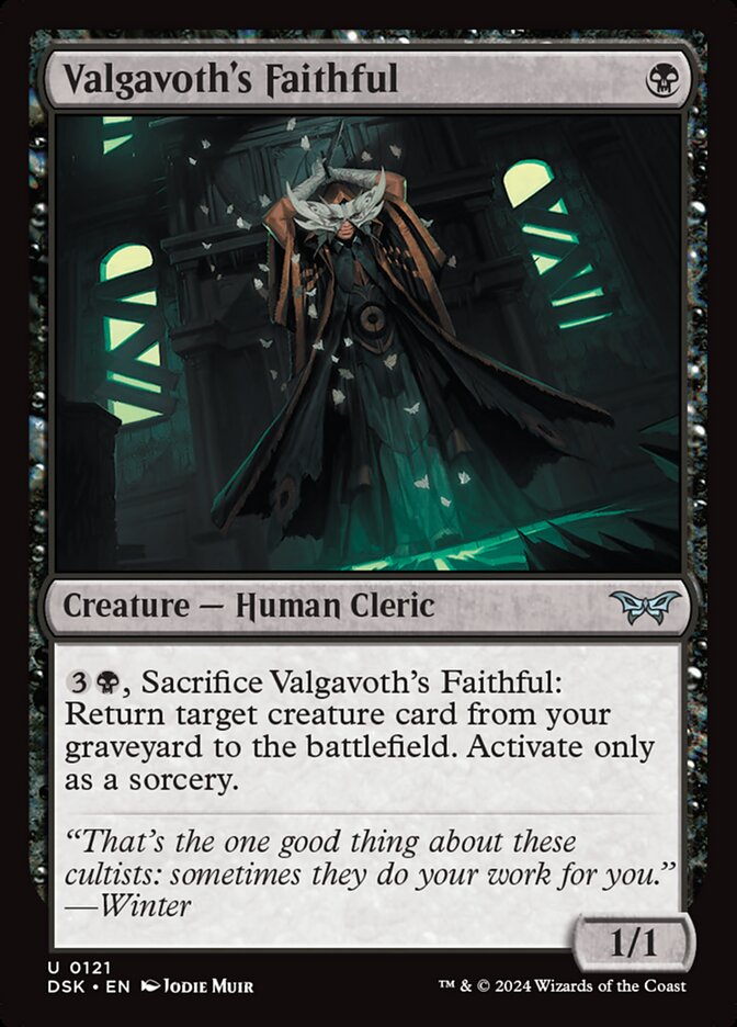 Valgavoth's Faithful DSK-121 Duskmourn: House of Horror Magic card