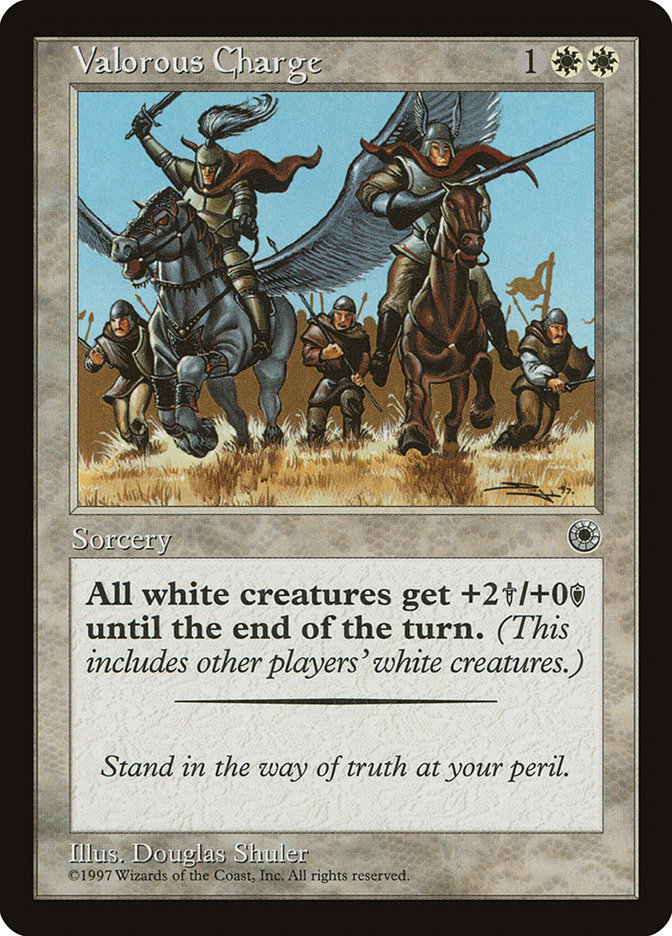 Valorous Charge POR-34 Portal Magic card