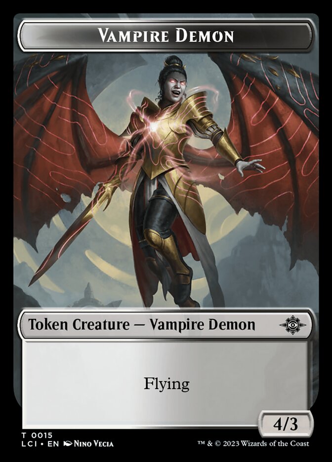 Vampire Demon TLCI-15 The Lost Caverns of Ixalan Tokens Magic card