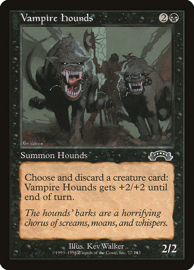 Vampire Hounds EXO-77 Exodus Magic card