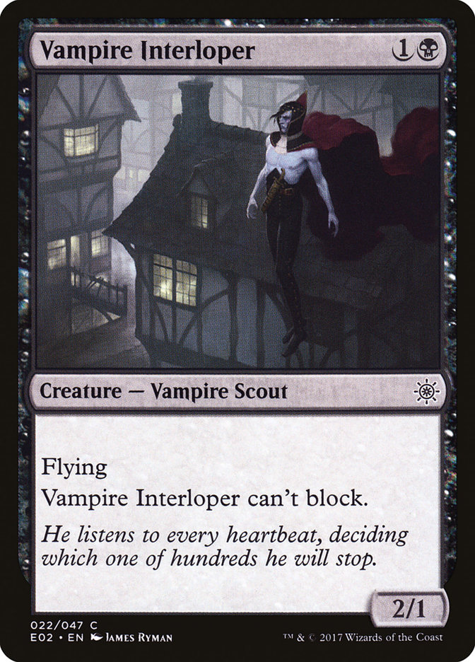 Vampire Interloper E02-22 Explorers of Ixalan Magic card