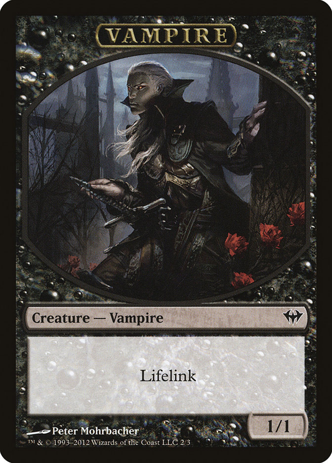 Vampire TDKA-2 Dark Ascension Tokens Magic card