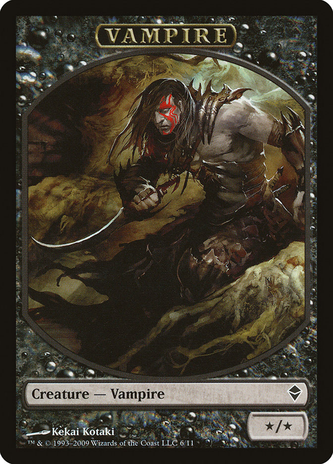 Vampire TZEN-6 Zendikar Tokens Magic card