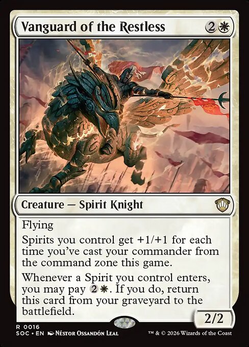 Vanguard of the Restless SOC-16 Secrets of Strixhaven Commander Magic card