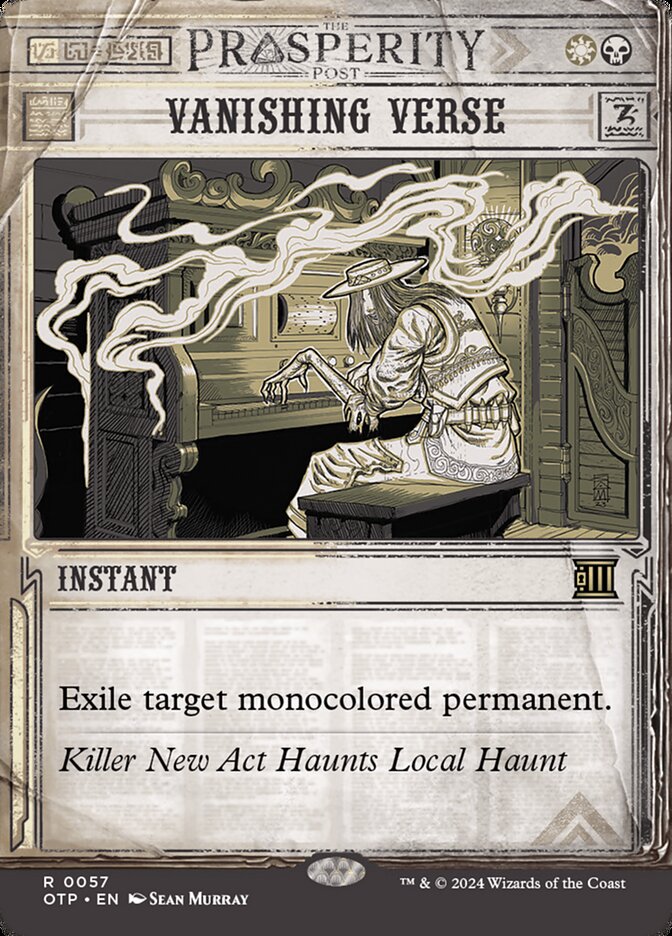 Vanishing Verse OTP-57 Breaking News Magic card