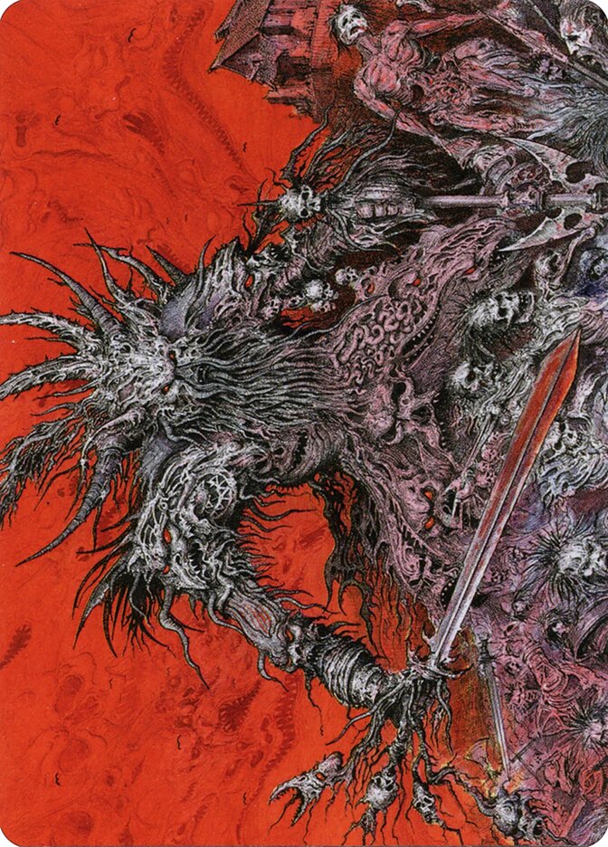 Varragoth, Bloodsky Sire // Varragoth, Bloodsky Sire AKHM-78 Kaldheim Art Series Magic card