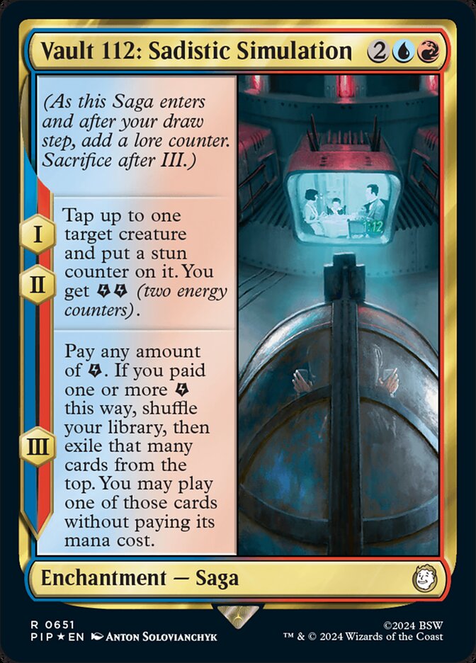 Vault 112: Sadistic Simulation PIP-651 Fallout Magic card