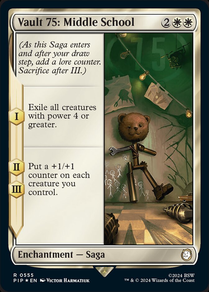 Vault 75: Middle School PIP-555 Fallout Magic card