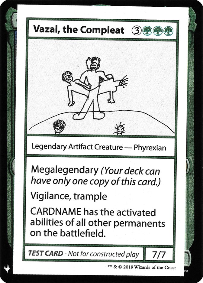 Vazal, the Compleat CMB1-85 Mystery Booster Playtest Cards 2019 Magic card