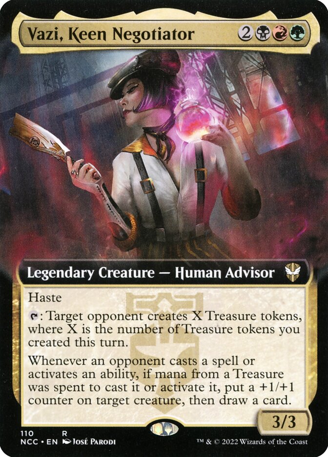 Vazi, Keen Negotiator NCC-110 New Capenna Commander Magic card