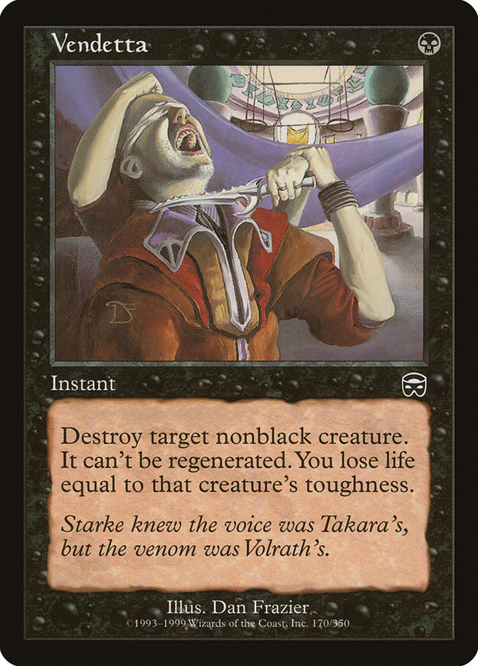 Vendetta MMQ-170 Mercadian Masques Magic card