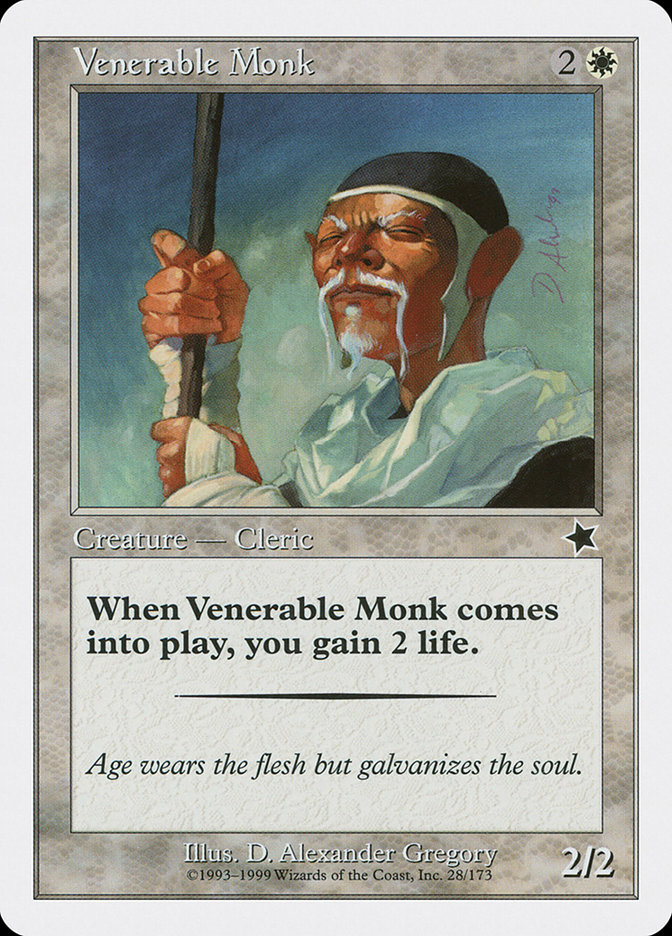 Venerable Monk S99-28 Starter 1999 Magic card