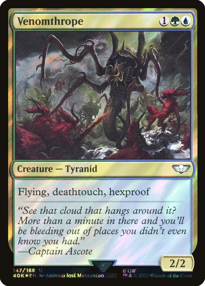 Venomthrope 40K-147STAR Warhammer 40,000 Commander Magic card