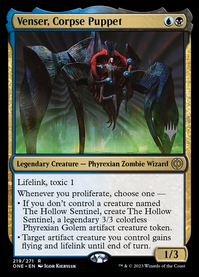 Venser, Corpse Puppet PONE-219P Phyrexia: All Will Be One Promos Magic card