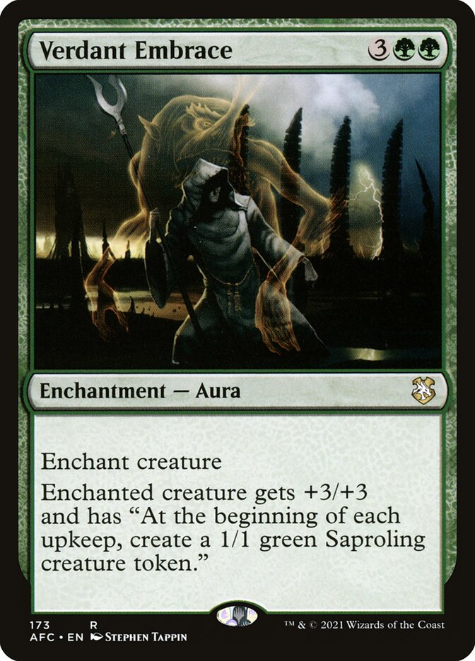 Verdant Embrace AFC-173 Forgotten Realms Commander Magic card