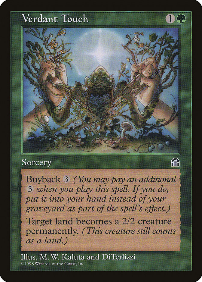 Verdant Touch STH-123 Stronghold Magic card