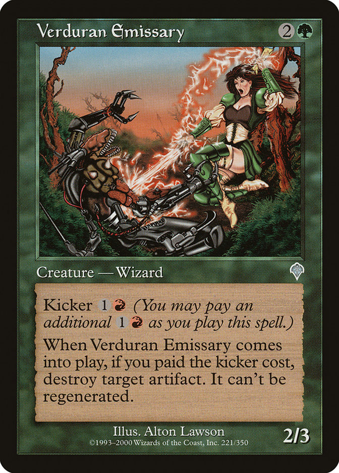 Verduran Emissary INV-221 Invasion Magic card