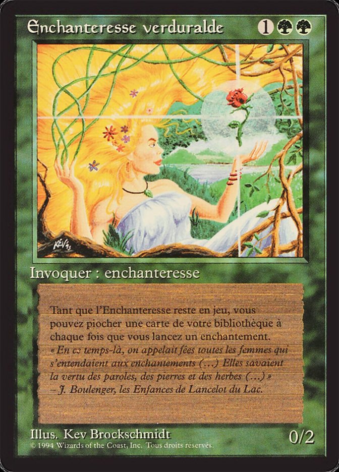 Verduran Enchantress FBB-223 Foreign Black Border Magic card