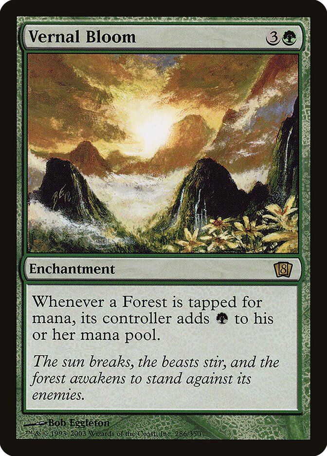 Vernal Bloom 8ED-286STAR Eighth Edition Magic card