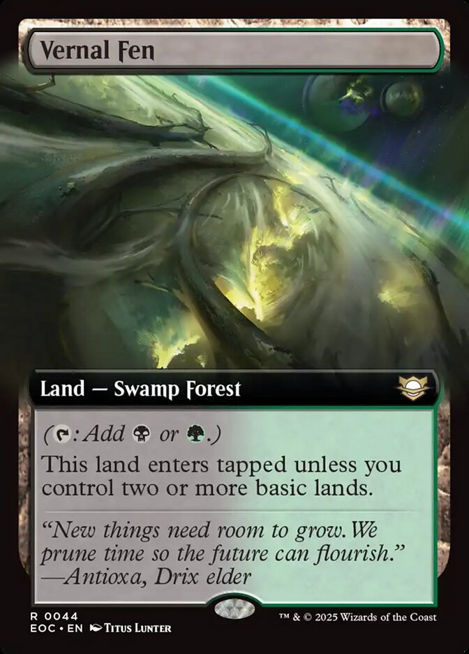 Vernal Fen EOC-44 Edge of Eternities Commander Magic card