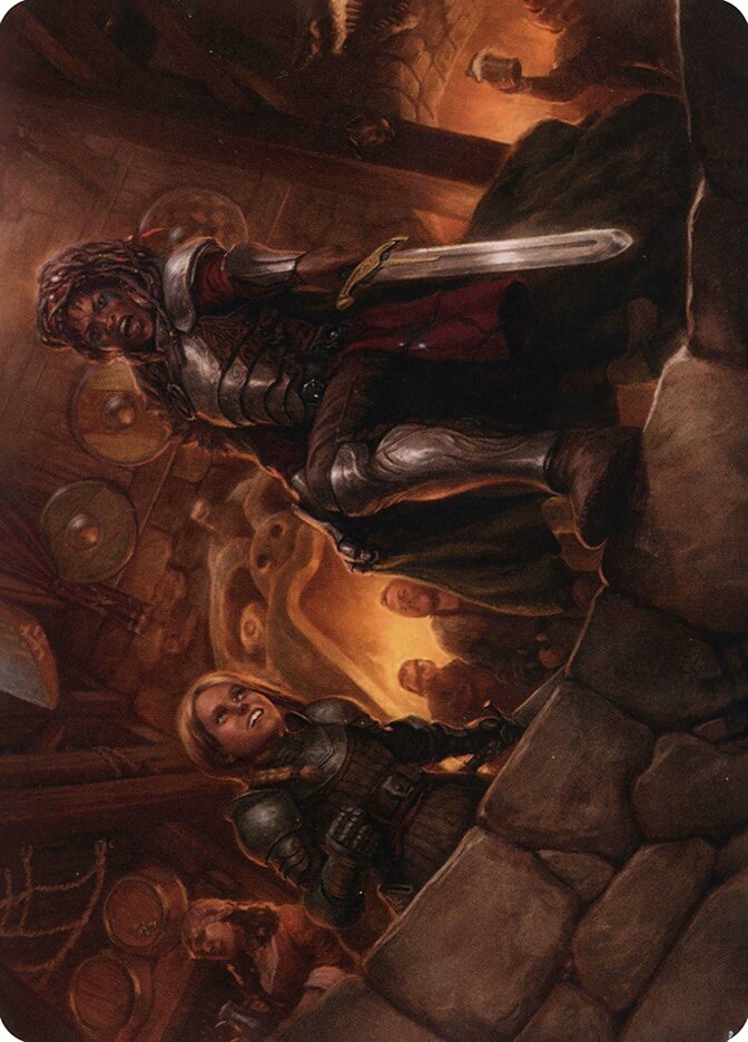 Veteran Dungeoneer // Veteran Dungeoneer AAFR-36 Adventures in the Forgotten Realms Art Series Magic card