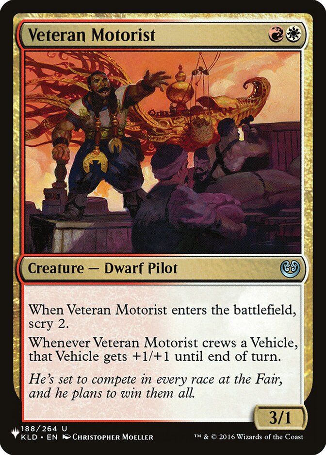 Veteran Motorist PLST-KLD-188 The List Magic card