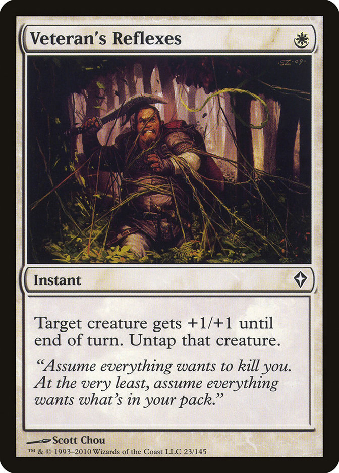 Veteran's Reflexes WWK-23 Worldwake Magic card