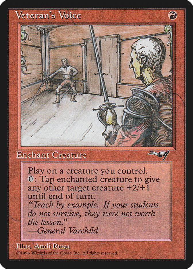 Veteran's Voice ALL-84B Alliances Magic card