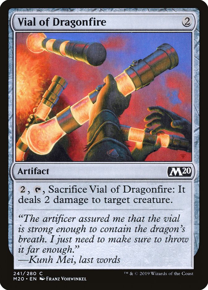 Vial of Dragonfire M20-241 Core Set 2020 Magic card