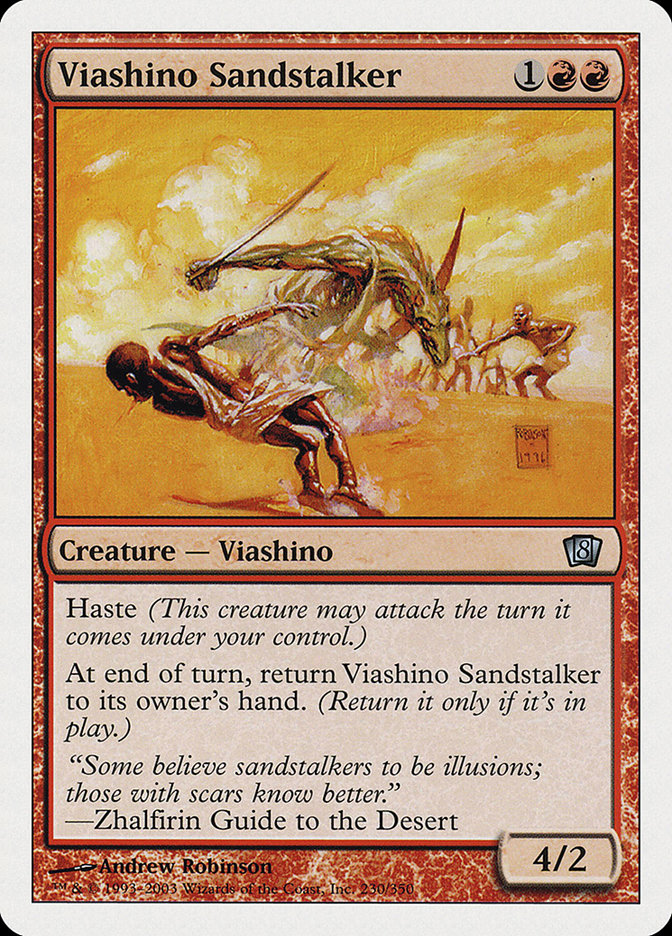 Viashino Sandstalker 8ED-230 Eighth Edition Magic card