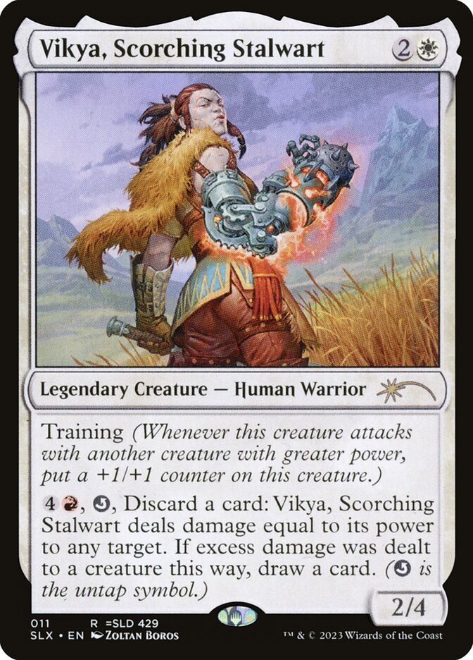Vikya, Scorching Stalwart SLX-11 Universes Within Magic card