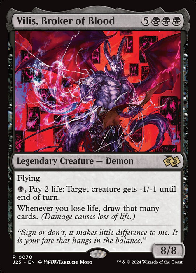 Vilis, Broker of Blood J25-70 Foundations Jumpstart Magic card