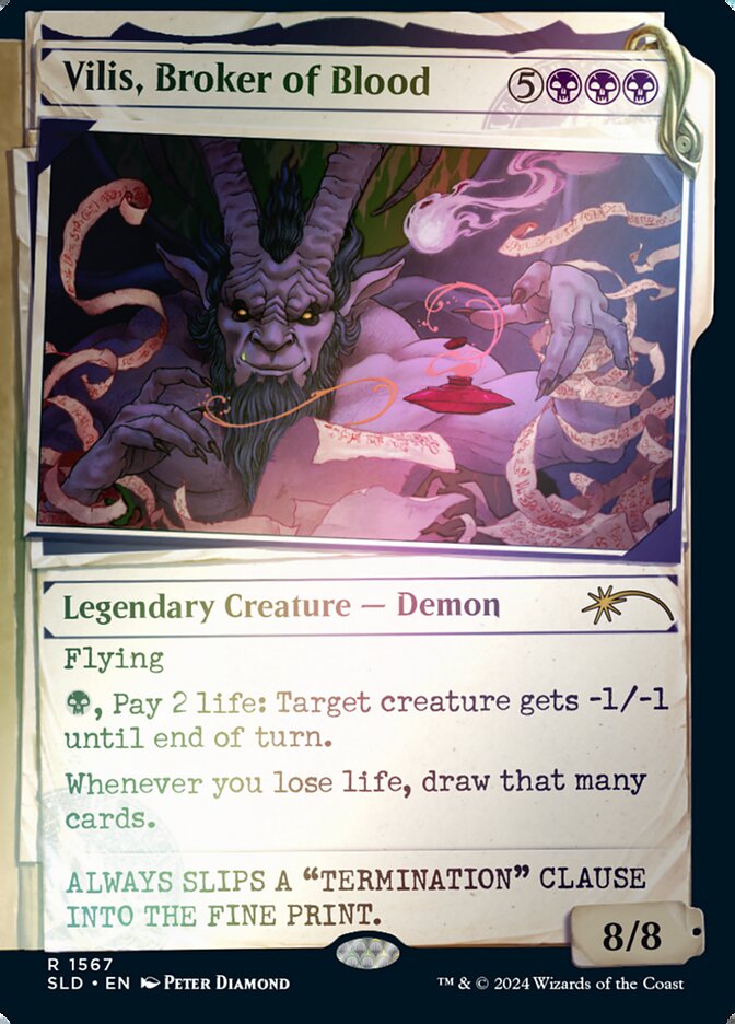 Vilis, Broker of Blood SLD-1567STAR Secret Lair Drop Magic card