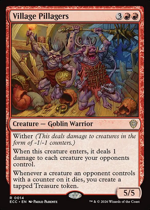 Village Pillagers ECC-14 Lorwyn Eclipsed Commander Magic card
