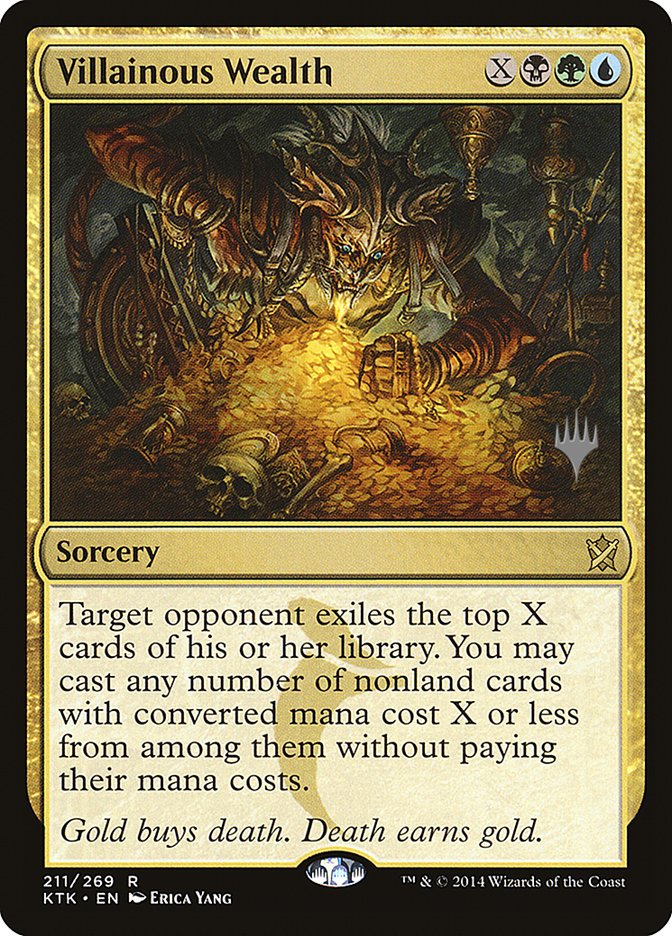 Villainous Wealth PKTK-211P Khans of Tarkir Promos Magic card