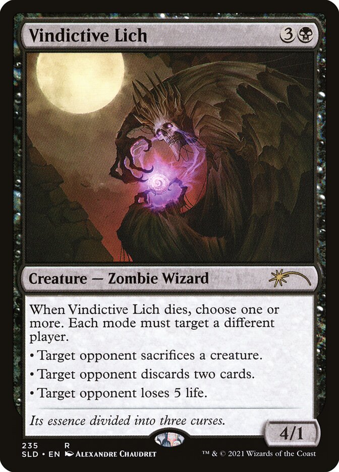 Vindictive Lich SLD-235 Secret Lair Drop Magic card