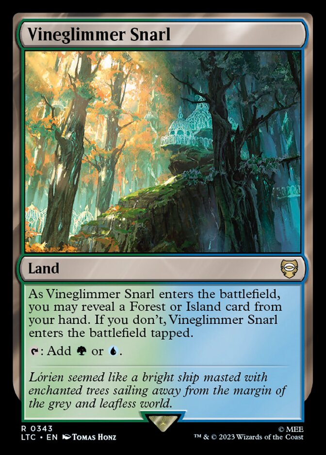 Vineglimmer Snarl LTC-343 Tales of Middle-earth Commander Magic card