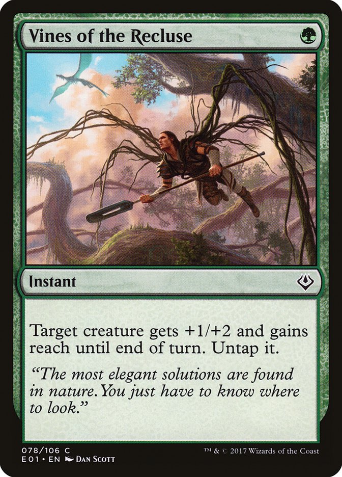 Vines of the Recluse E01-78 Archenemy: Nicol Bolas Magic card