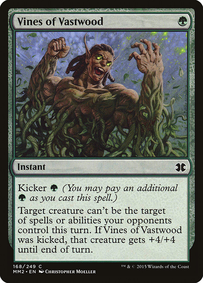 Vines of Vastwood MM2-168 Modern Masters 2015 Magic card