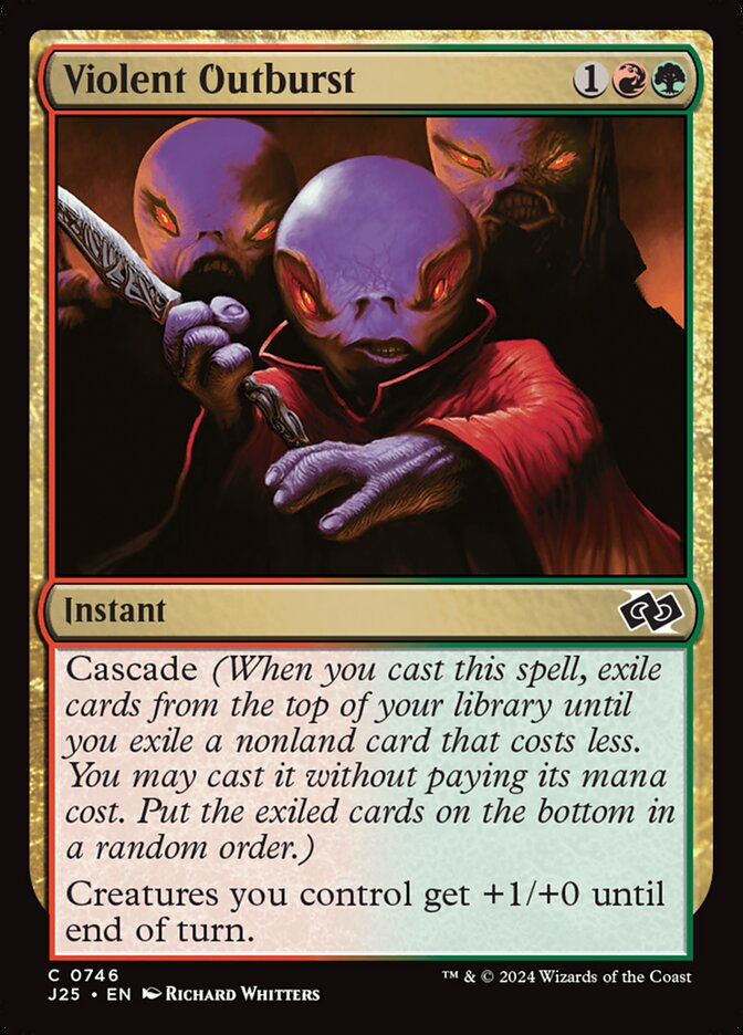 Violent Outburst J25-746 Foundations Jumpstart Magic card
