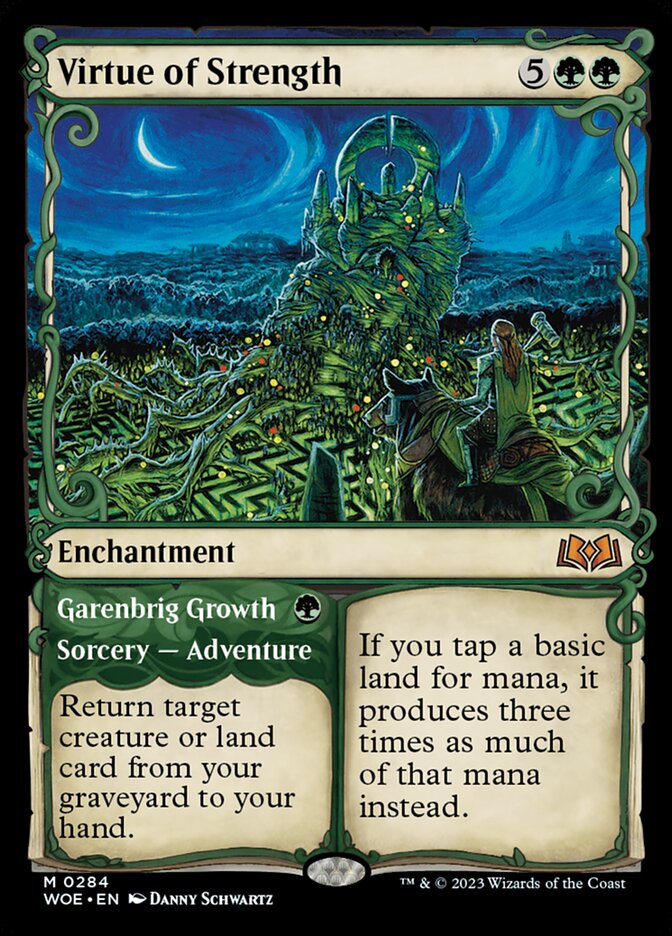 Virtue of Strength // Garenbrig Growth WOE-284 Wilds of Eldraine Magic card